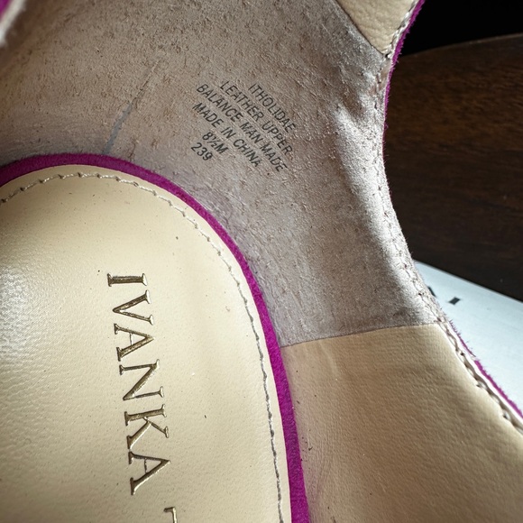 HIGH HEEL MAGENTA SUEDE summer shoes by Ivanka Trump - Picture 2 of 6